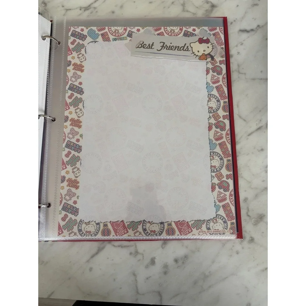 Sanrio Hello Kitty Airplane Travel Journal Diary 3 Ring Binder Paper Collectible